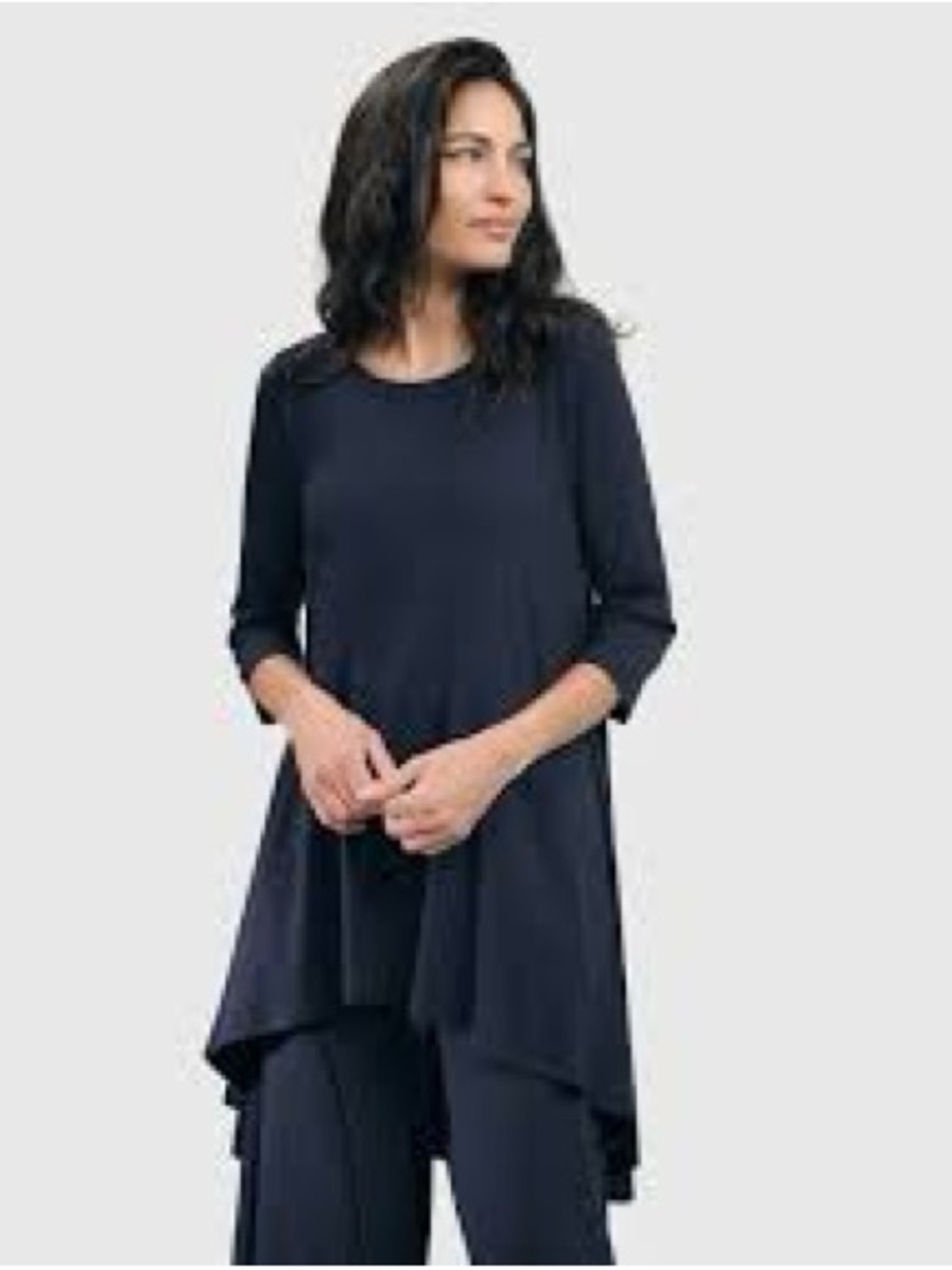 Tekbika by Alembika Swing Tunic / Lagenlook Top in Black
Size 8-10